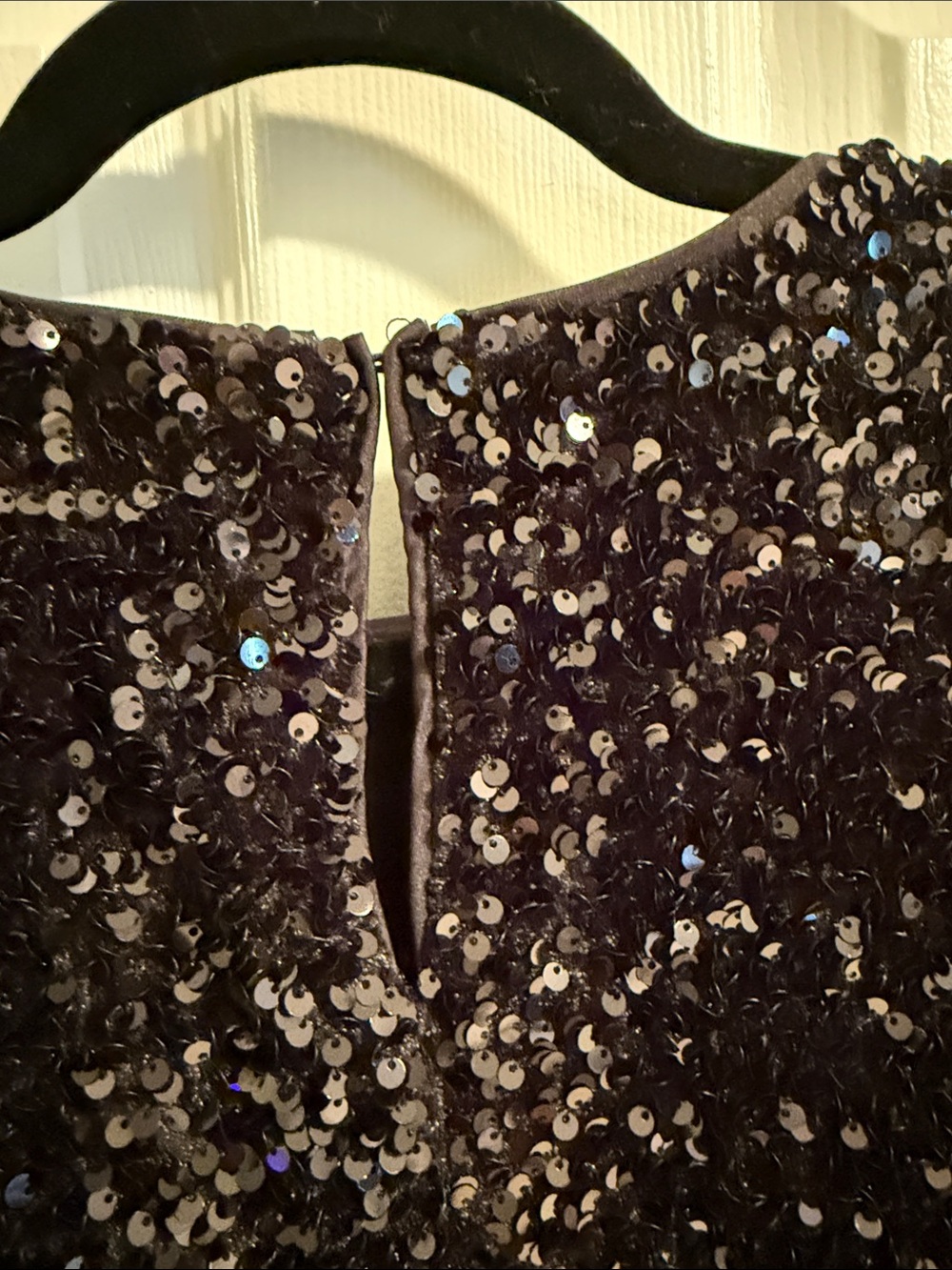 H&M Black Long-Sleeve Sequin Mini Dress - Picture 8 of 9
